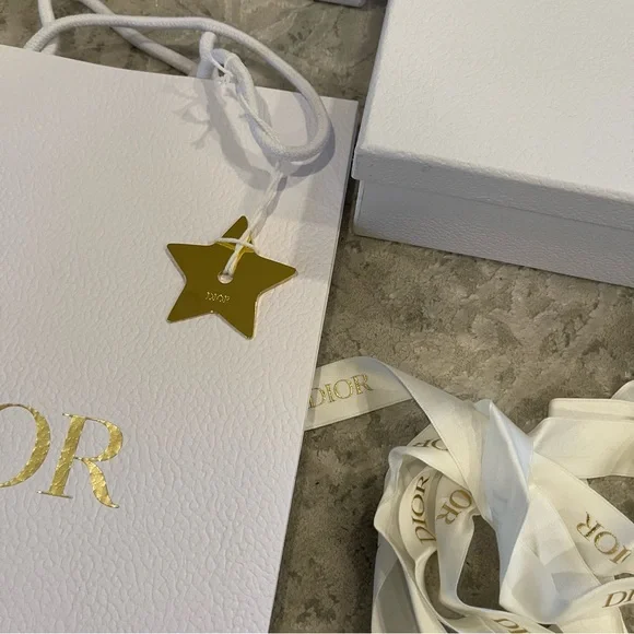 Dior Shoe Box Dust Bag Packaging Set Dway Slide Boxes Ribbon Gift Bundle French - Picture 2 of 5